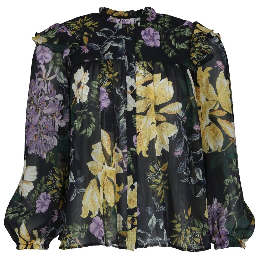 A ​Zaidi Floral-Print Flowy Blouse from Mango